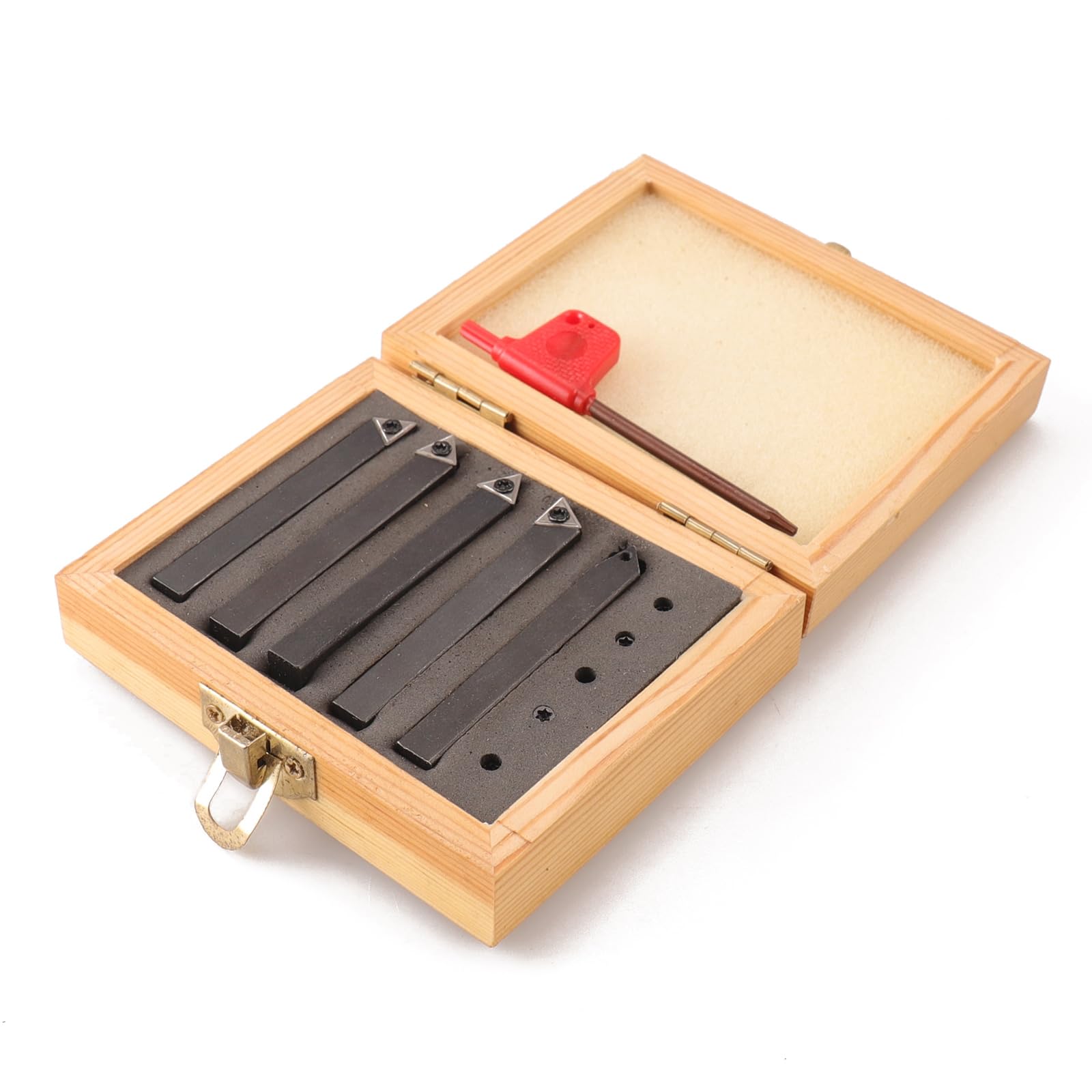Oudtinx 5PCS Indexable Carbide Turning Tools Set 5/16"
