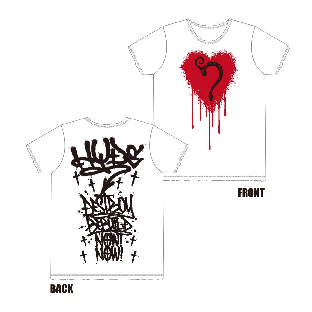 Amazon.co.jp: HYDE 夏フェス 限定 スローアップ T-SHIRT 白 T