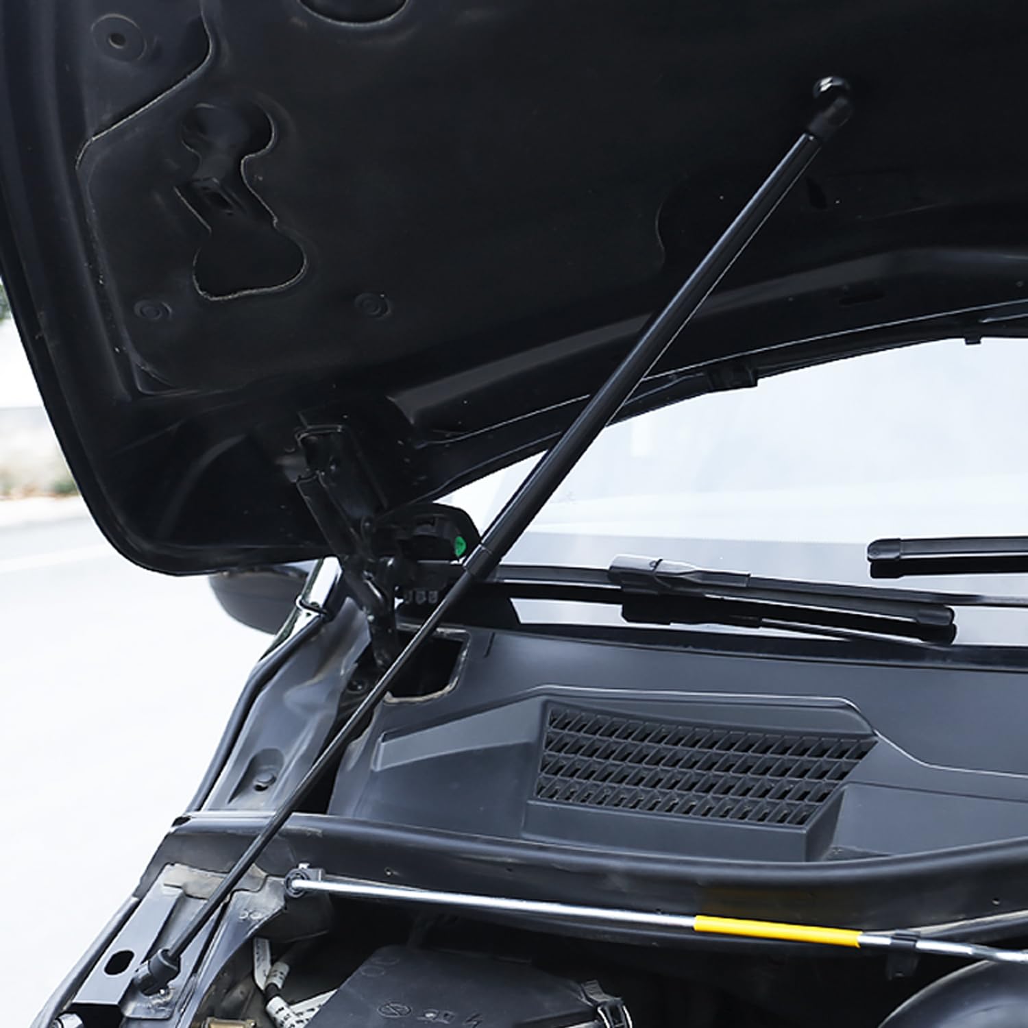 für Vito W447 2015-2023 Edelstahl Motorhauben Gasfeder Schwarz 2 Stück