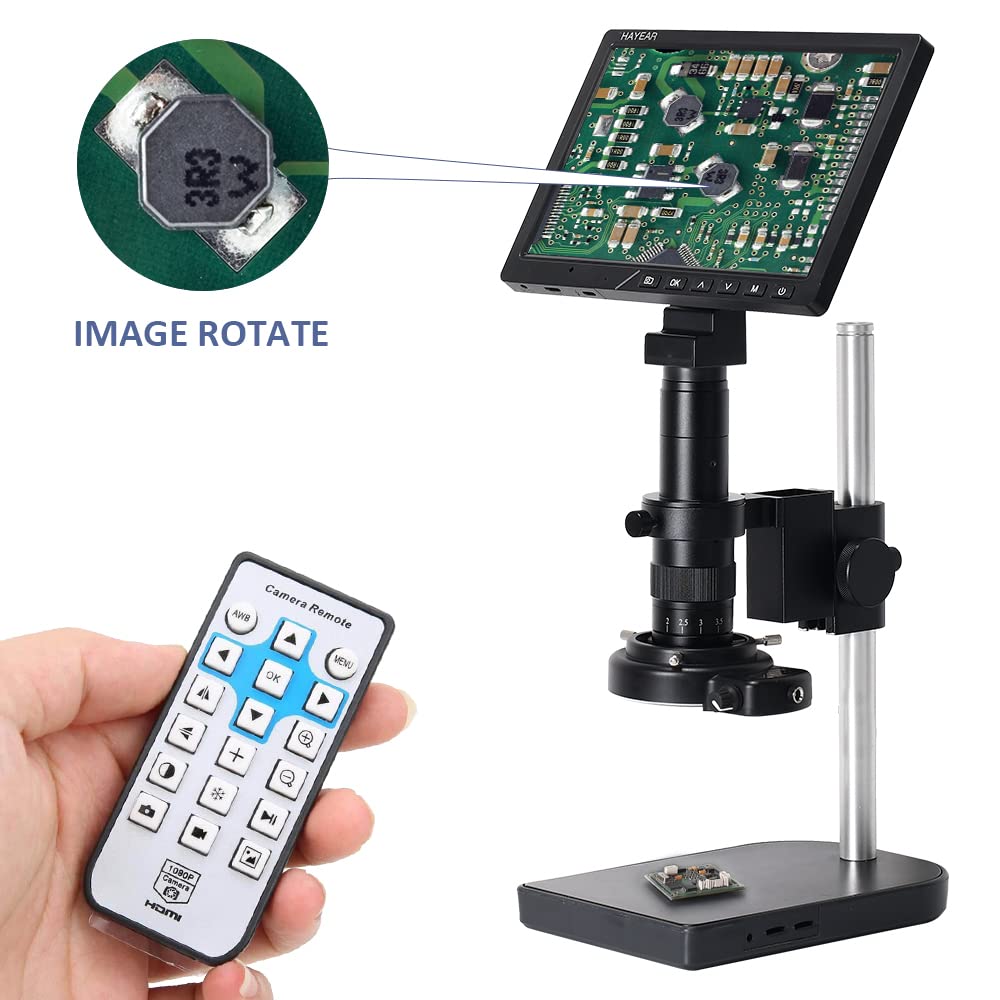 HAYEAR 10,1 Zoll LCD Digital Mikroskop Kamera 16MP HDMI USB Industriekamera mit Monitor C Mount Kompatibel