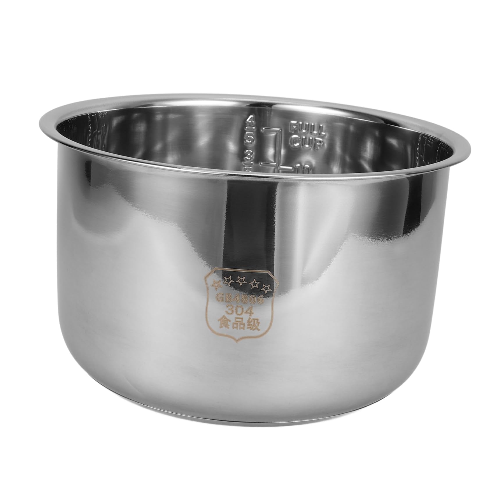 COLLBATH Pentola per Cuociriso Acciaio Inossidabile Design Antiaderente e Multifunzionale Accessorio per Cucina Elettrica Compatibile con Cuociriso Standard