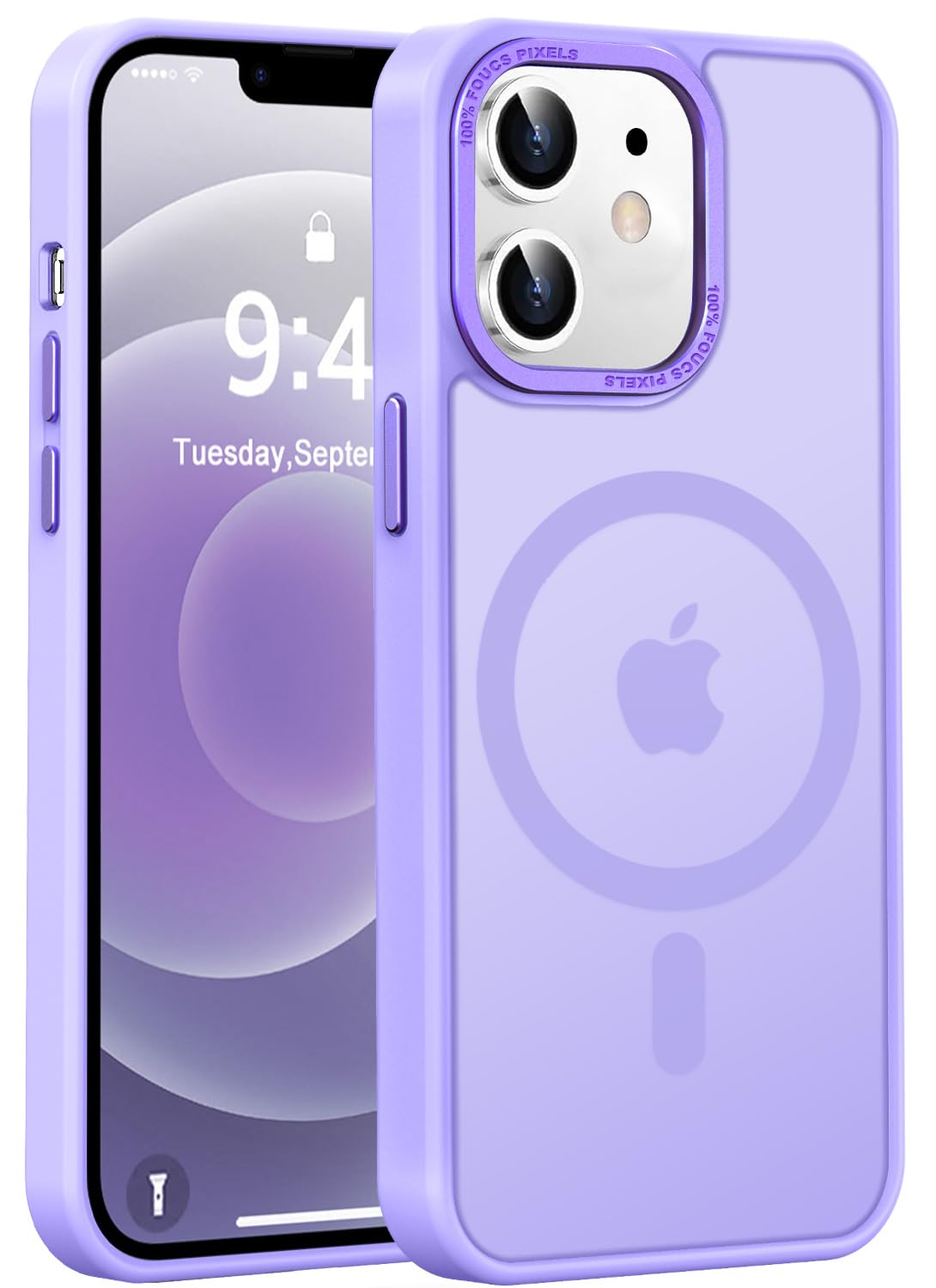 Newfuture Strong Magnetic Compatible with iPhone 17 Pro Case [13 FT Military Drop Protection] [Compatible with Magsafe] Slim Translucent Matte Shockproof with Anti-Fingerprint Phone Case, Tender Pink — view 117