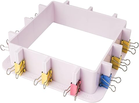 LETS RESIN Adjustable Mold Housing for Silicone Molds Making Not for Direct Resin Use, Silicone Mold for Resin Mold Making Silicone Rubber, Plastic Housing Frame for DIY Resin, Candle, Soap Molds