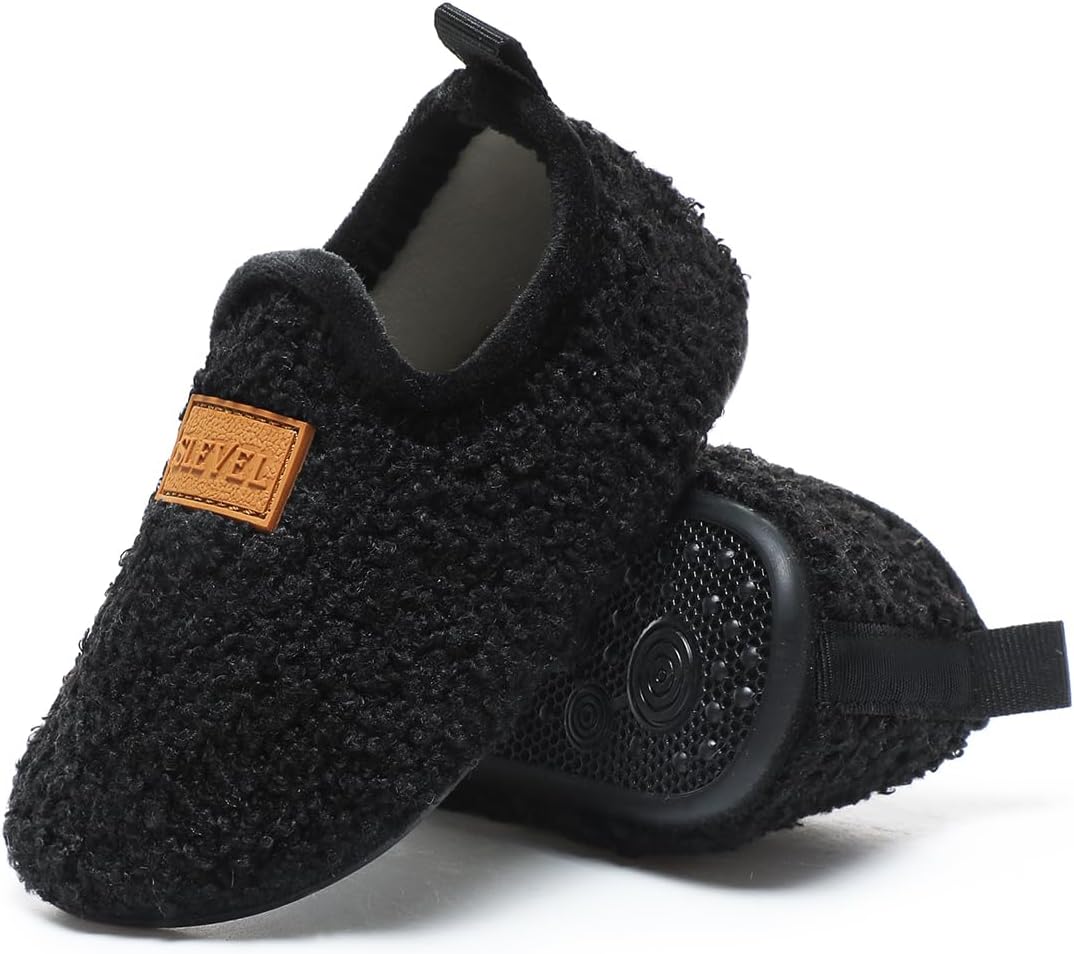 ditont Toddler Slippers Non-Slip Lightweight Comfortable Kids Indoor Grip House Home Shoes for Boys Girl