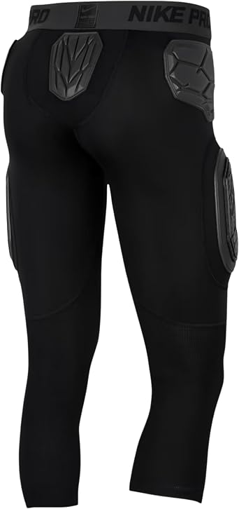 Nike Pro Hyperstrong 7-Pad 3/4 Football Girdle - Hardplate Compression Tights with Integrated Hip, Thigh, Tailbone & Knee Pad