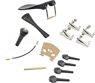 violin accessories Violin Accessories Set With String Shaft Cheek Holder Parts Piano Code Sound Column String Pulling Plate Etc Replacement Parts