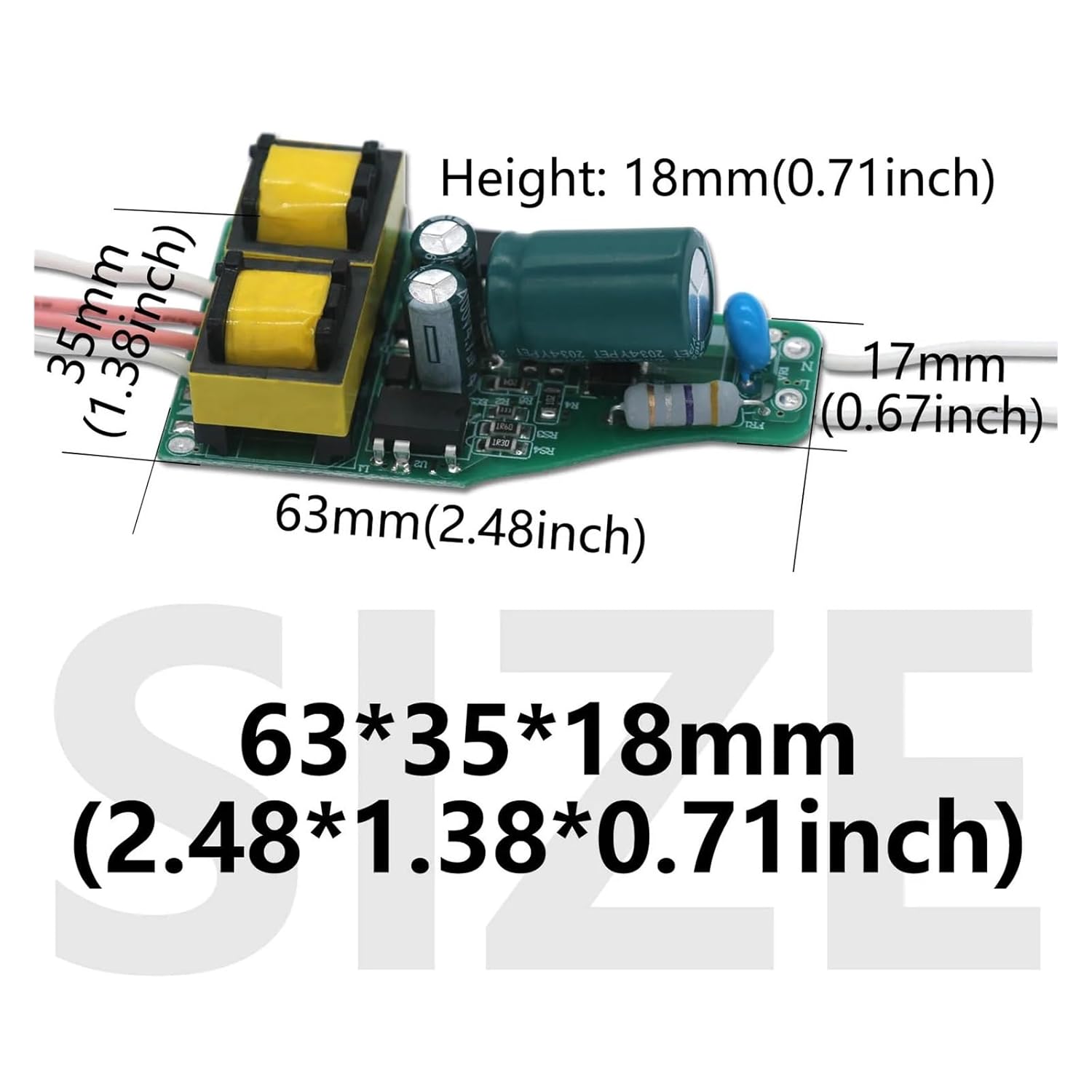 Current Stability LED Driver DC120-160V 300mA Board 36-50 * 2W LED Power Supply Unit Lighting Transformer for Driving LED Lights