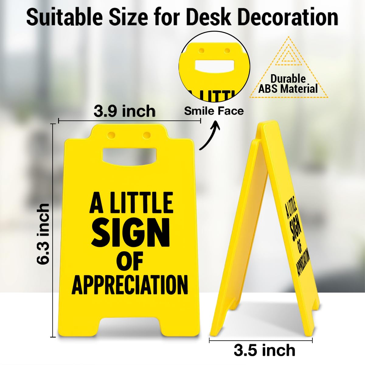 Appreciation Gifts for Employee Coworker Team, Thank You Gifts for Women Men Friends, A Little Sign of Appreciation Home Office Desk Sign Decor