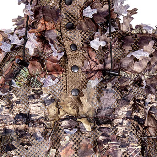 Ameristep 3D Leafy Poncho | Mossy Oak Camo Hunting Gilly Poncho For Ultimate Concealment, Mossy Oak Break Up Country, One Size #TOP2