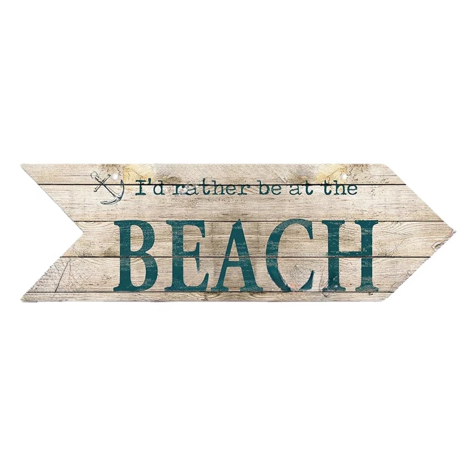 Wooden Arrows Beach Arrow Wooden Sign Seaside Road Guide Wall Decoration Indicator Hanging House Plaque Decor