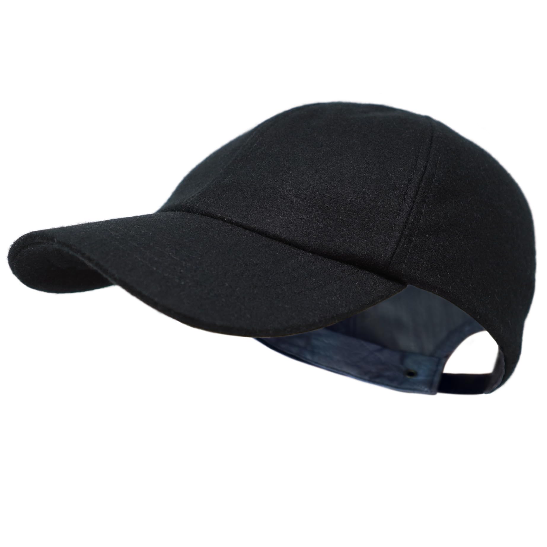 Borges & Scott Unisex Black - Cashmere Baseball Cap - One Size