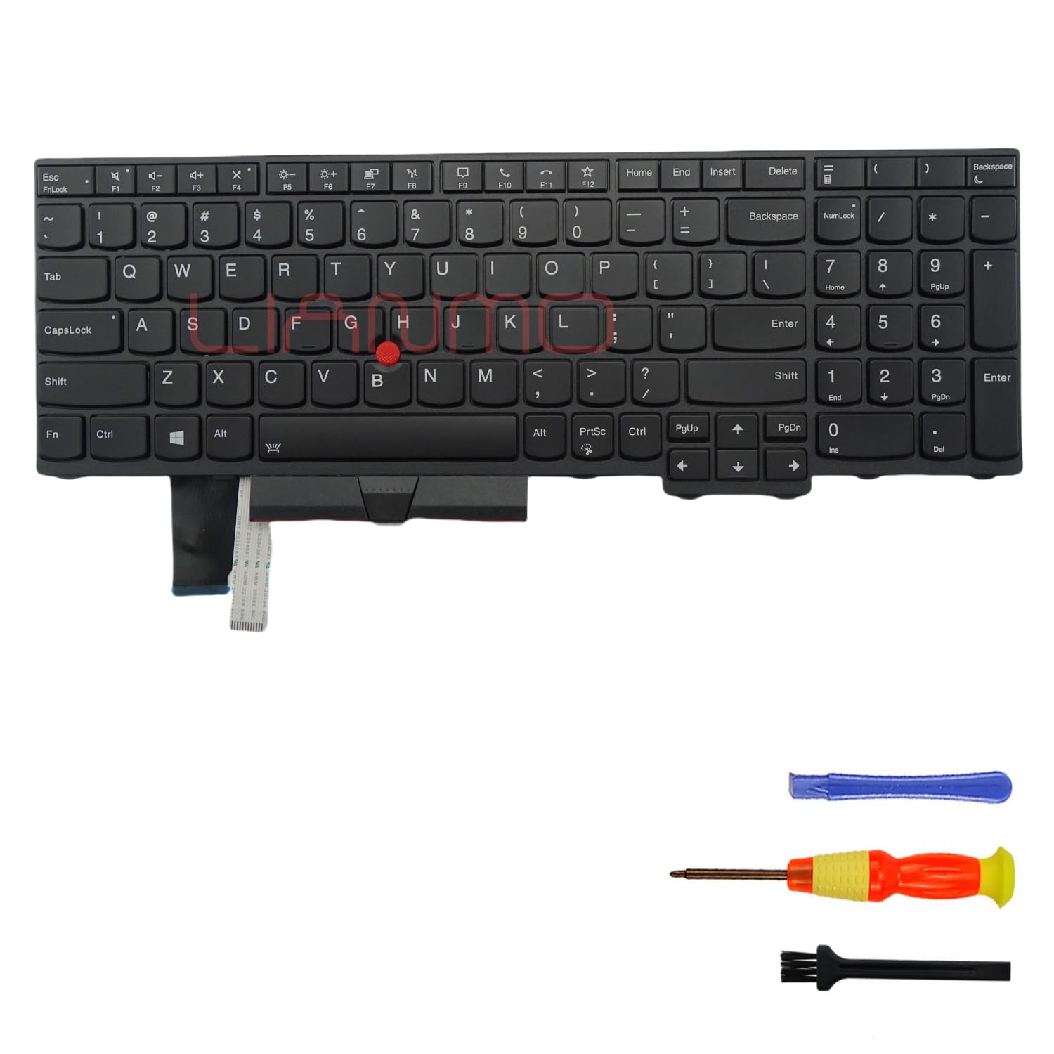 Wymienna klawiatura z podświetleniem kompatybilna z Lenovo ThinkPad L15 Gen1 Gen2 (US)