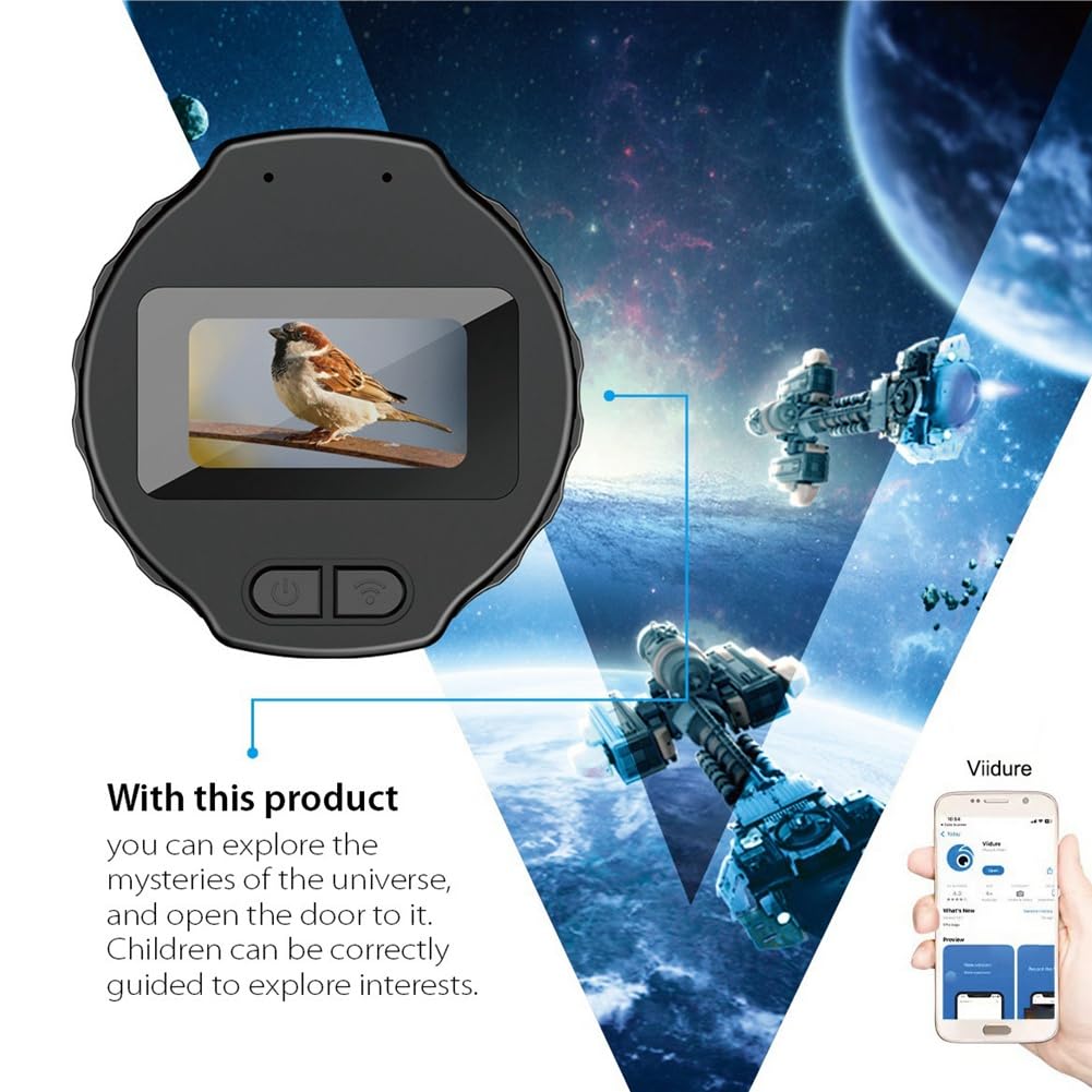 Microscopio V13 WiFi HD Oculare Elettronico Telecamera Schermo da 1,5 Pollici Oculare Ottico Registratore Telescopio per Birdwatching