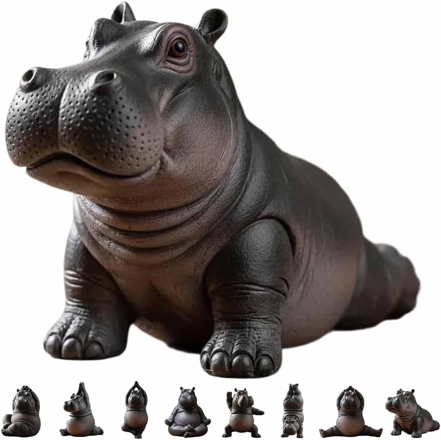 Clumsy Yoga Master Hippo The Adorably Imperfect Yogi