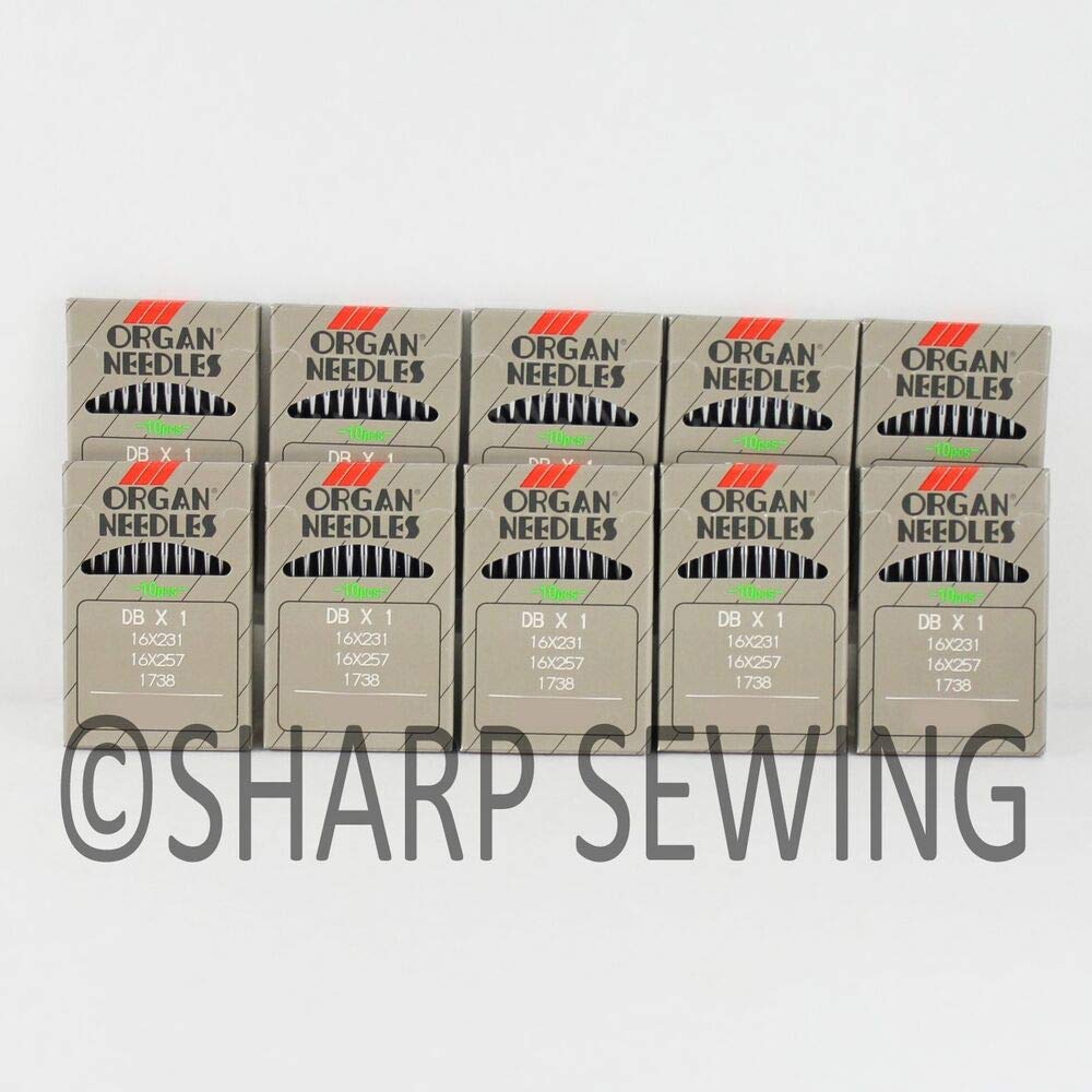 Amazon.com: 100 Needles #10/70 Ballpoint 16X257 16X231 JUKI DDL