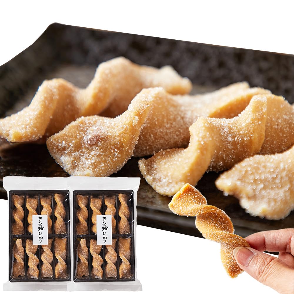 Amazon.co.jp: 天然生活 きなこひねり (8本入×2袋) お菓子 おやつ