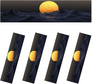 Fluorescent Light Covers for Ceiling Lights Landscape Mountainous Terrain Planet Horizon Dark Easy to Install Magnetic Light Filter for Classroom Office Hospitals School Home Decor