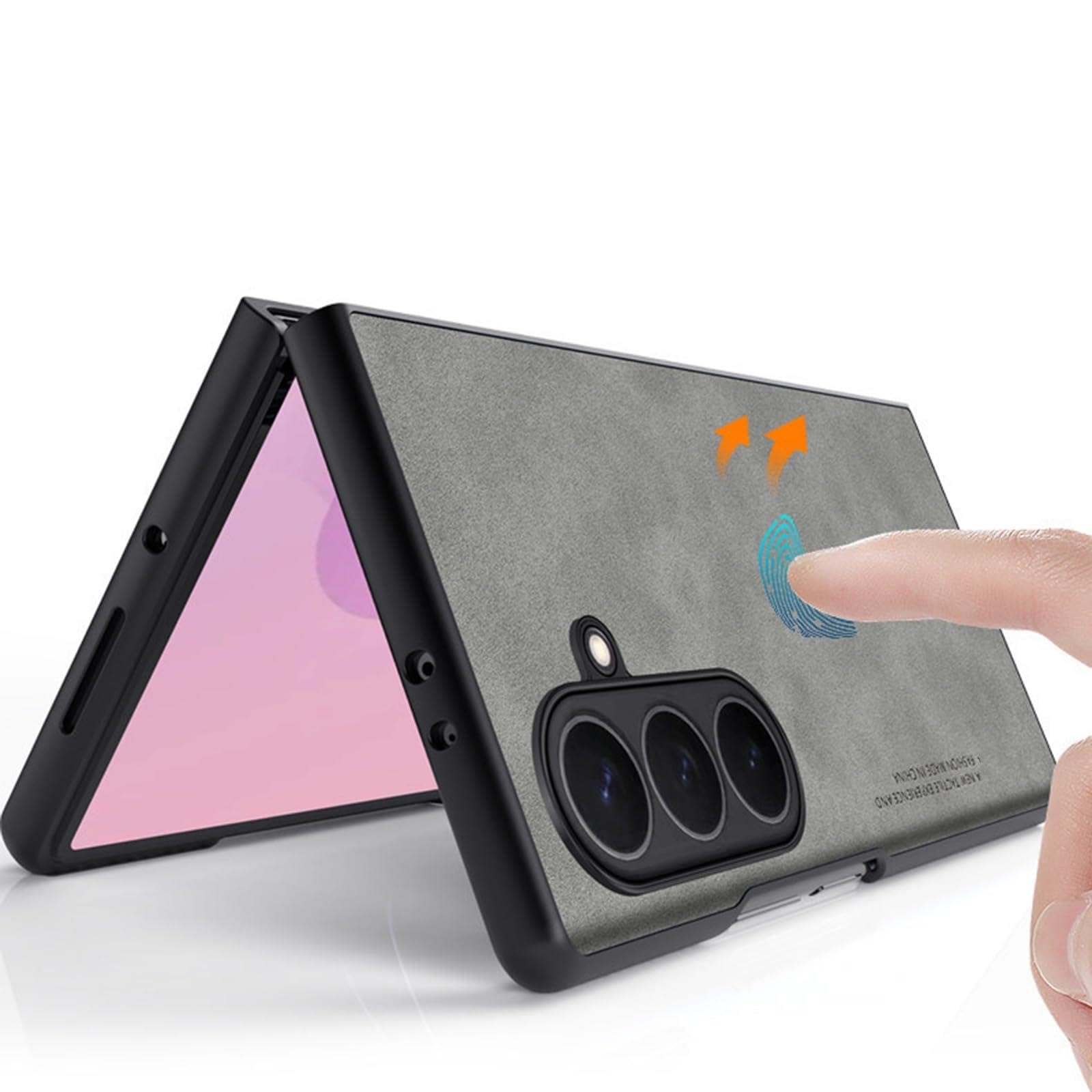 Custodia Slim for Samsung Z Fold 8/Ultra Pelle Rétro