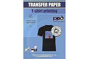 HP Premium Iron-On Dark T-Shirt Transfers Paper Letter, 10 Sheets (PPD004-10)
