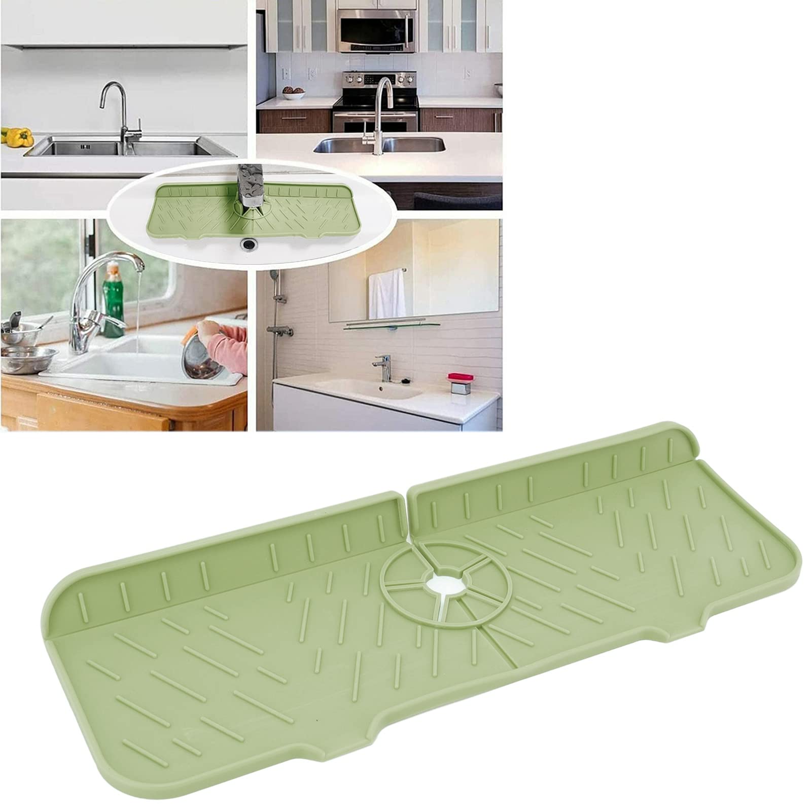 Tapis Egouttoir, Tapis De Robinet En Silicone, Tapis Evier Cuisine Pour Eclaboussure Drainage Sechage Et Protection Evier Tapis Vaisselle Gris 95871800