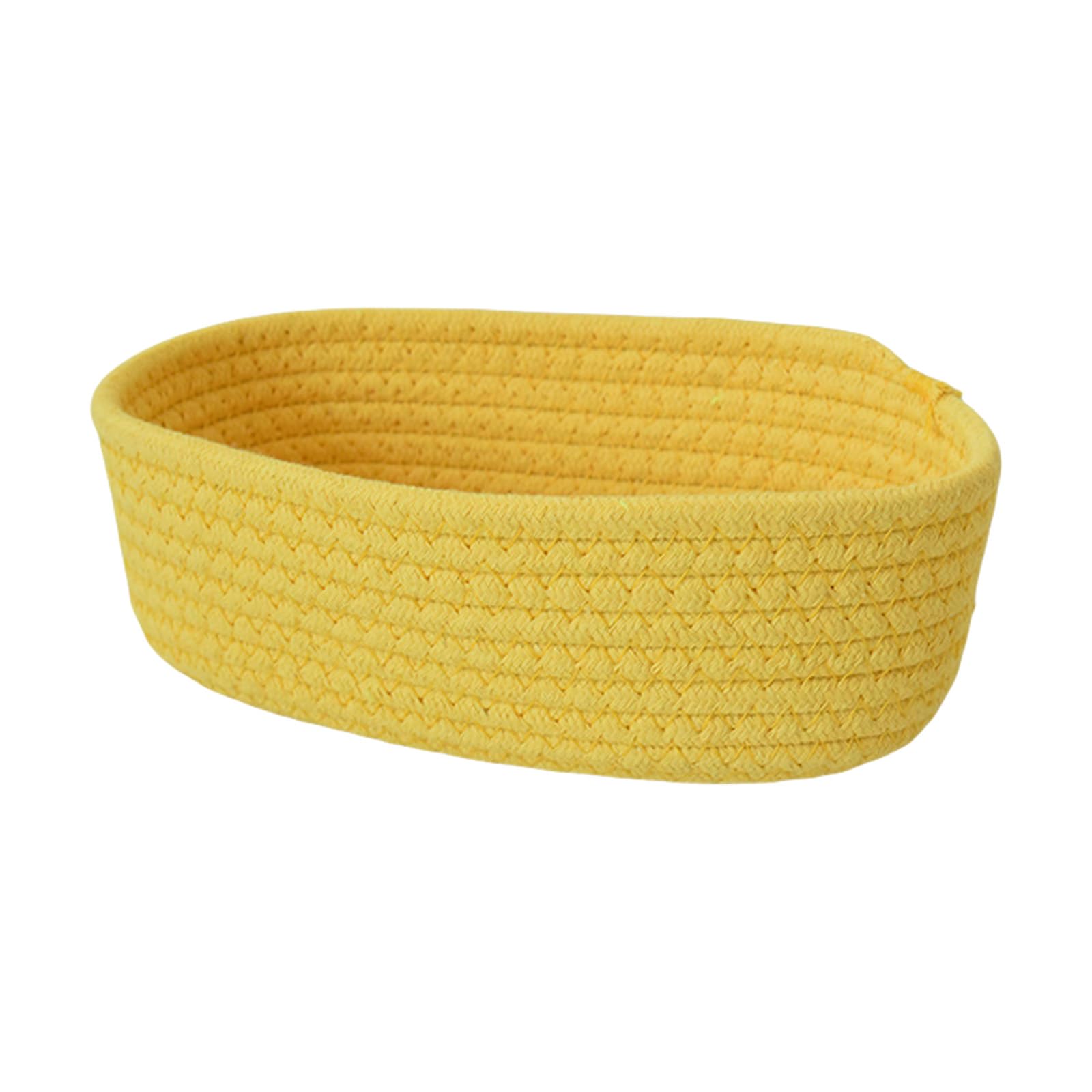 Decorative Cotton Rope Woven Storage Basket Desktop Sundries Organiser Snacks Toy Holder Home Organization Supplies Home Decorative Storage Basket