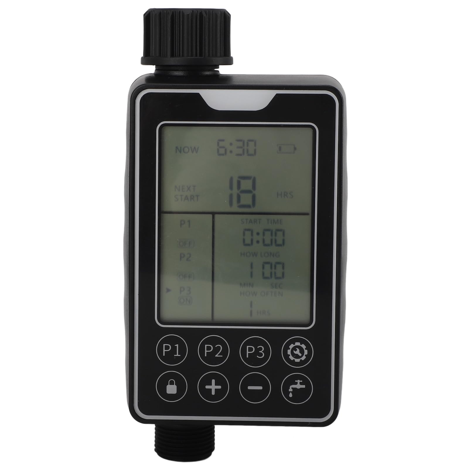 Timer irrigatore Timer Acqua per Esterni Touch Screen Intelligente di irrigazione Impermeabile 1 Presa per Prato da Giardino