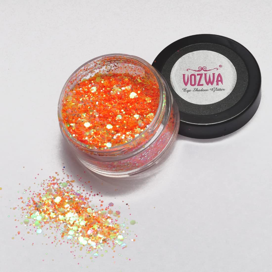 Vozwa Orange EyeShadow Gradient Chunky Glitter Beautiful & Sparkle ✮ 12 gm
