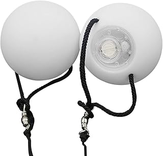 POHOVE 2PCS LED POI Balls, LED Spinning Thrown Balls,Light Spinning Flow Ball Toy,Multi Color Light Poi Balls for Professional Belly Dance Level Hand Props(2pcs)