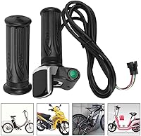 Vista 8 de Empuñadura de acelerador de bicicleta eléctrica, bloqueo de acelerador giratorio de bicicleta eléctrica de 4.9 ft, mango de cable del acelerador