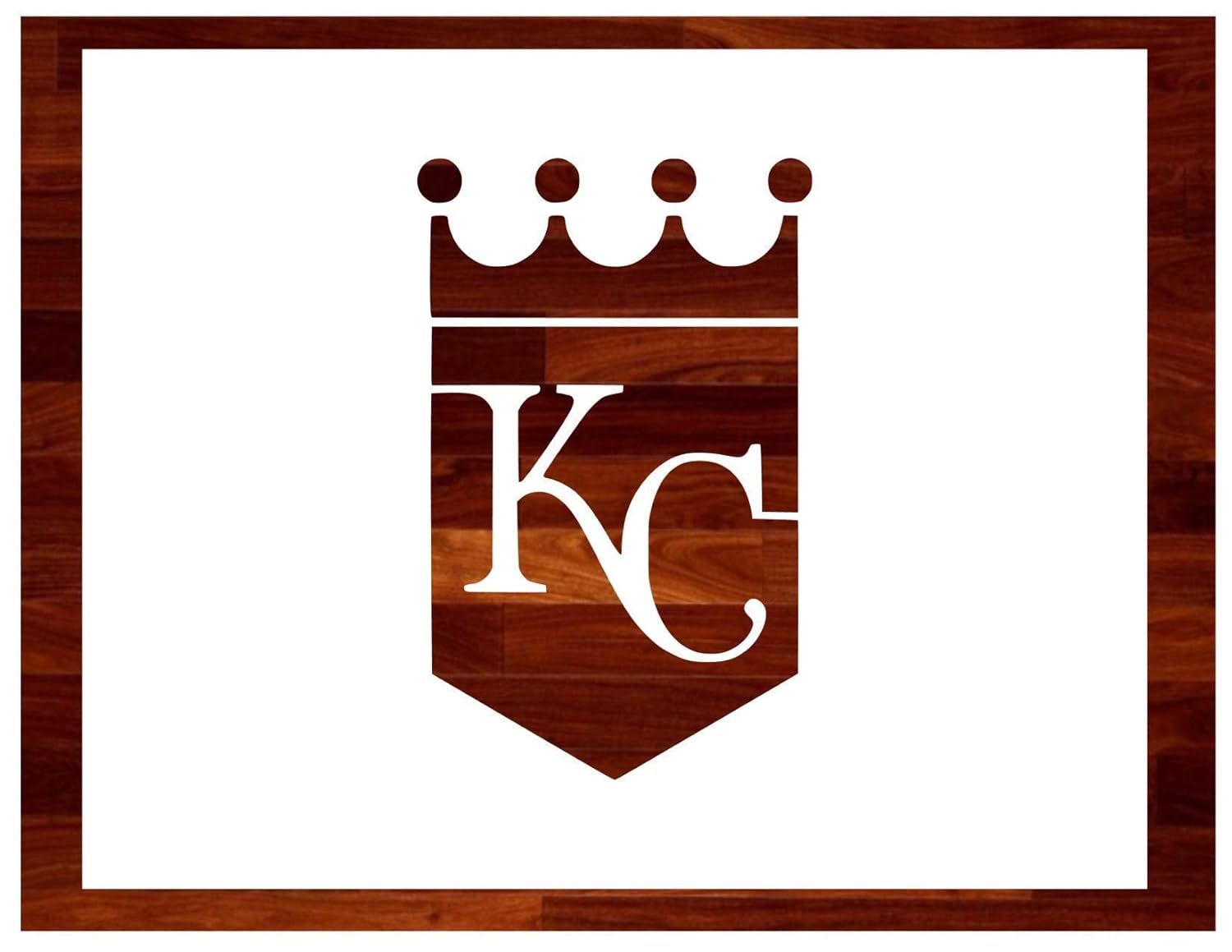 K C Royals Stencil Multiple Sizes Custom Stencil