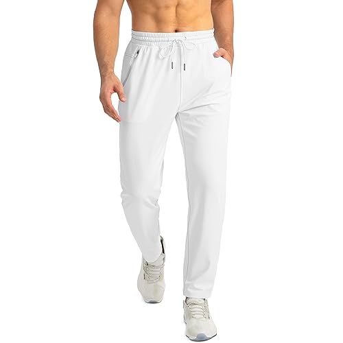 G Gradual Men's Sweatpants with Zipper Pockets Tapered Joggers for Men Athletic Pants for Workout, Jogging, Running