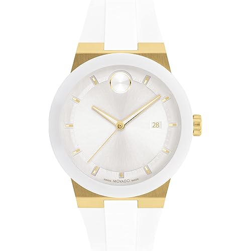 Movado Bold Fusion Men's Watch - Swiss Quartz 3H Movement, Silicone Strap - 5 ATM Water Resistance - Luxury Fashion Timepiece for Him - 42.30mm