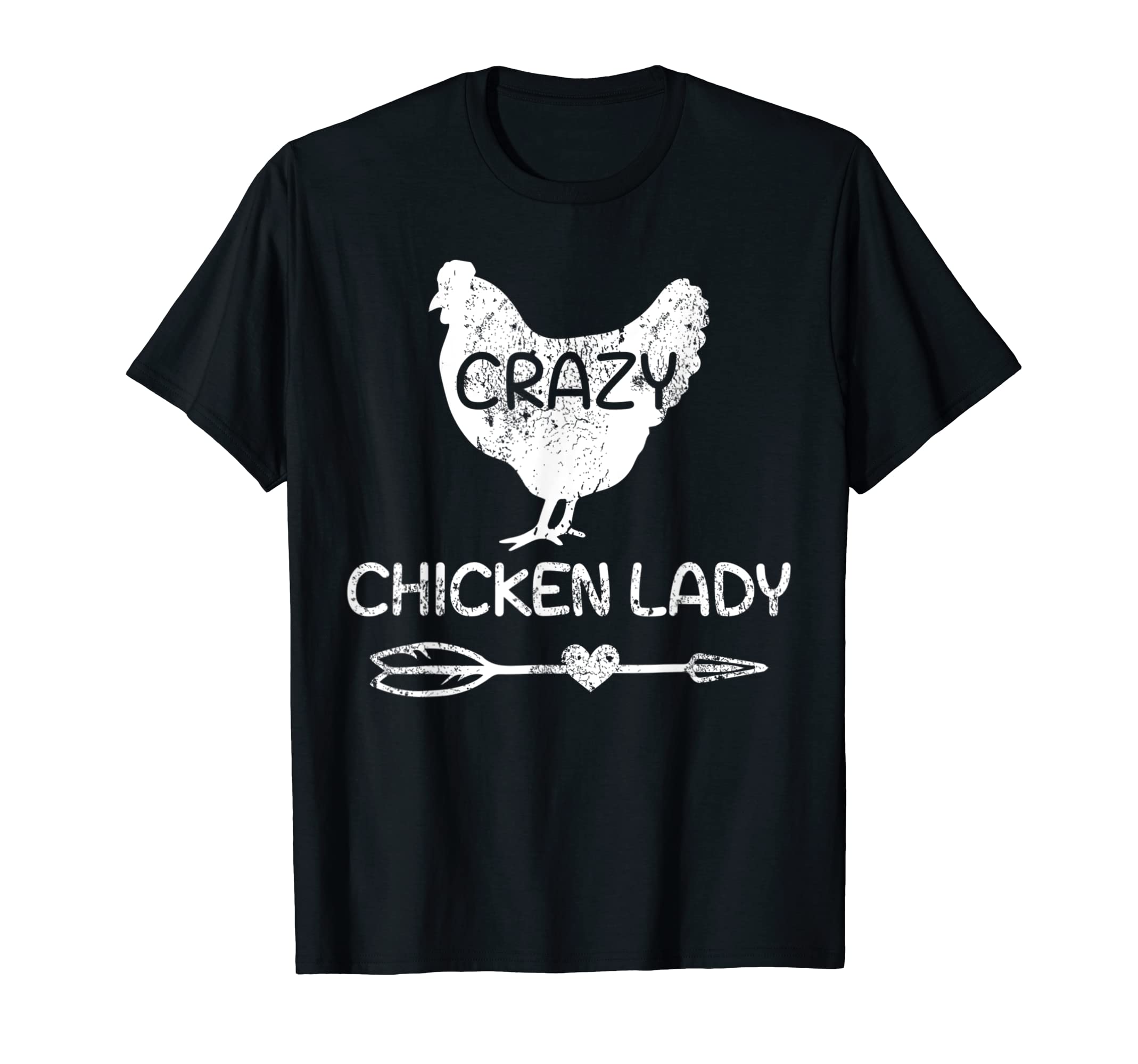 Funny ChickensCrazy Chicken Lady Funny Farmer - Farming T-Shirt