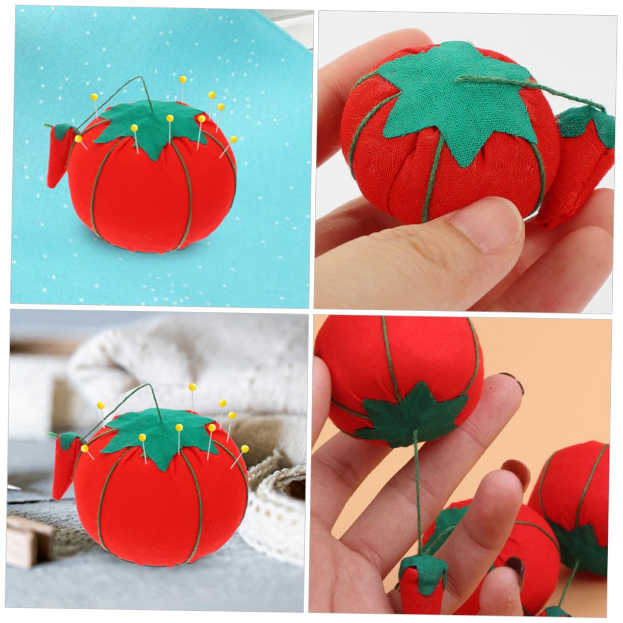 ERINGOGO 12Pcs Delicate Pin Cushion Sewing Pin Cushions for Needlework for DIY Projects and Home Use Attractive Design for Craft Enthusiasts