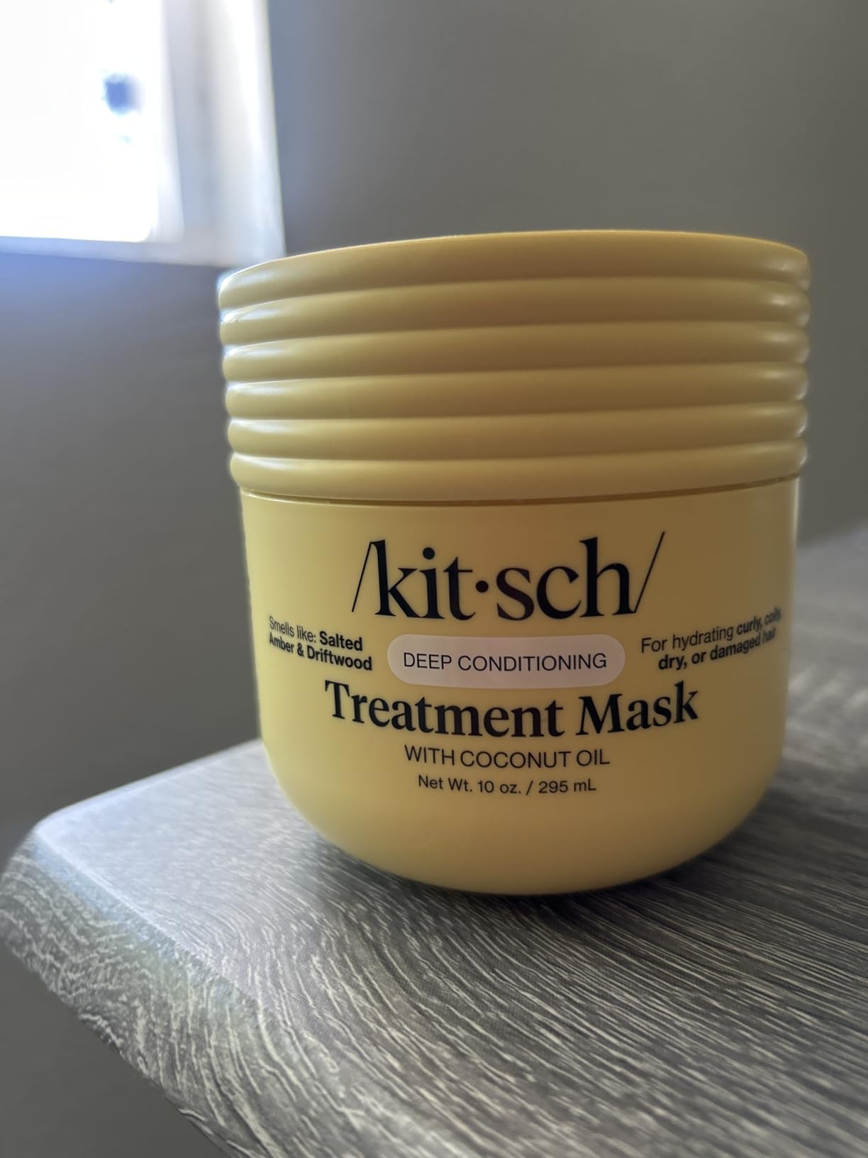 Kitsch Moisturizing Hair Mask for Damaged Hair – Coconut Oil Deep Conditioner for Women – Curly Hair Products Friendly – Frizz-Reducing Hair Care Treatment for Curly, Coily & All Hair Types – 10 oz