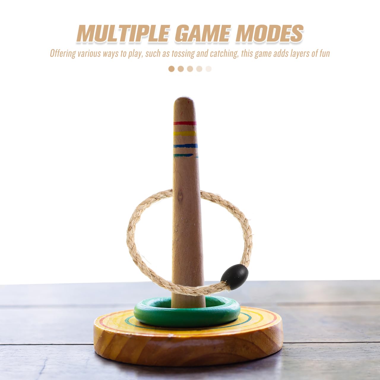 SUPVOX Jeu De Lancer D'Anneaux De Jardin en Corde 12 Pièces - Ensemble Portable pour Jeux Extérieurs