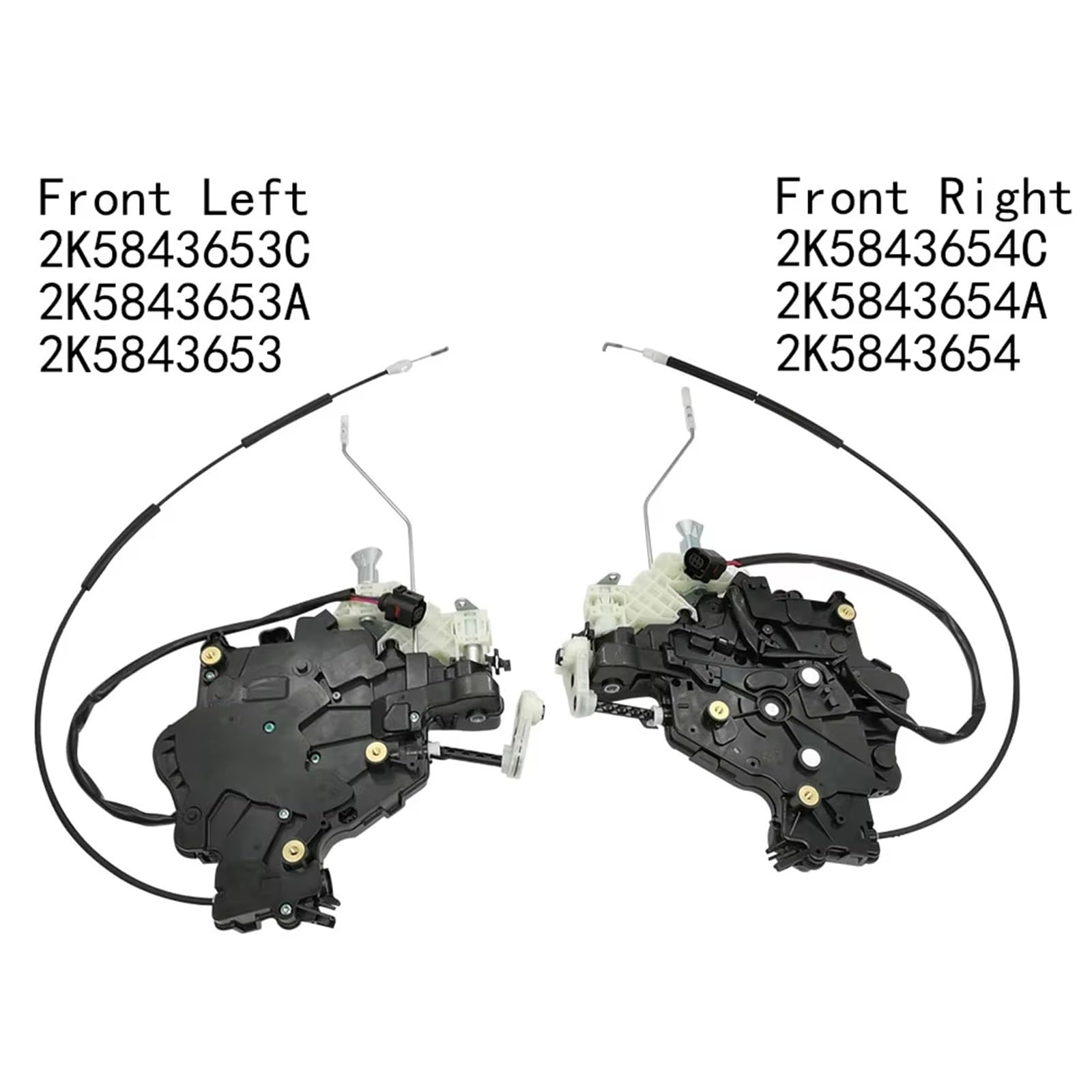Servomoteur Arrière Gauche Actionneur Serrure Porte pour VW pour Caddy 2004 – 2020 avec Verrouillage