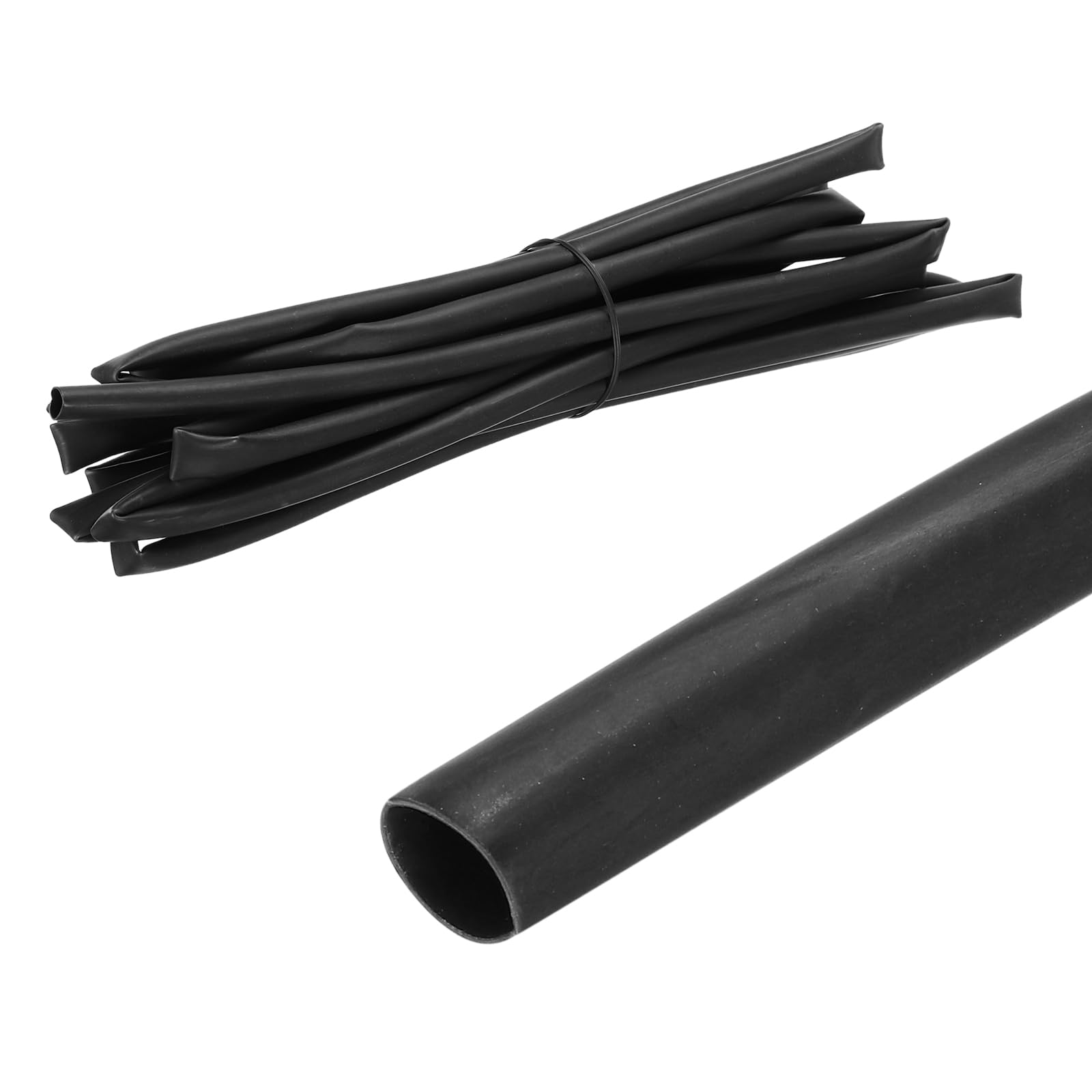 MECCANIXITY 5/16 Inch Heat Shrink Tubing Waterproof, 3:1 Dual Wall Marine Adhesive Lined Industrial Heat Shrink Tube Wiring Wrap 20ft, Black