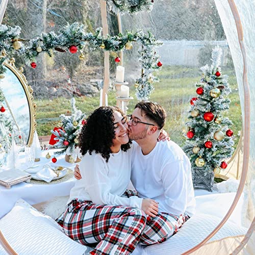Alvantor Pop-Up-Bubble-Zelt, Instant Iglu-Zelt für 2 bis 3 Personen, Sichtschutzhaus für Terrasse, großer übergroßer Wetterschutz, Kälteschutz Campingzelt, 1,8 x 1,8 m, Beige – Bild 5