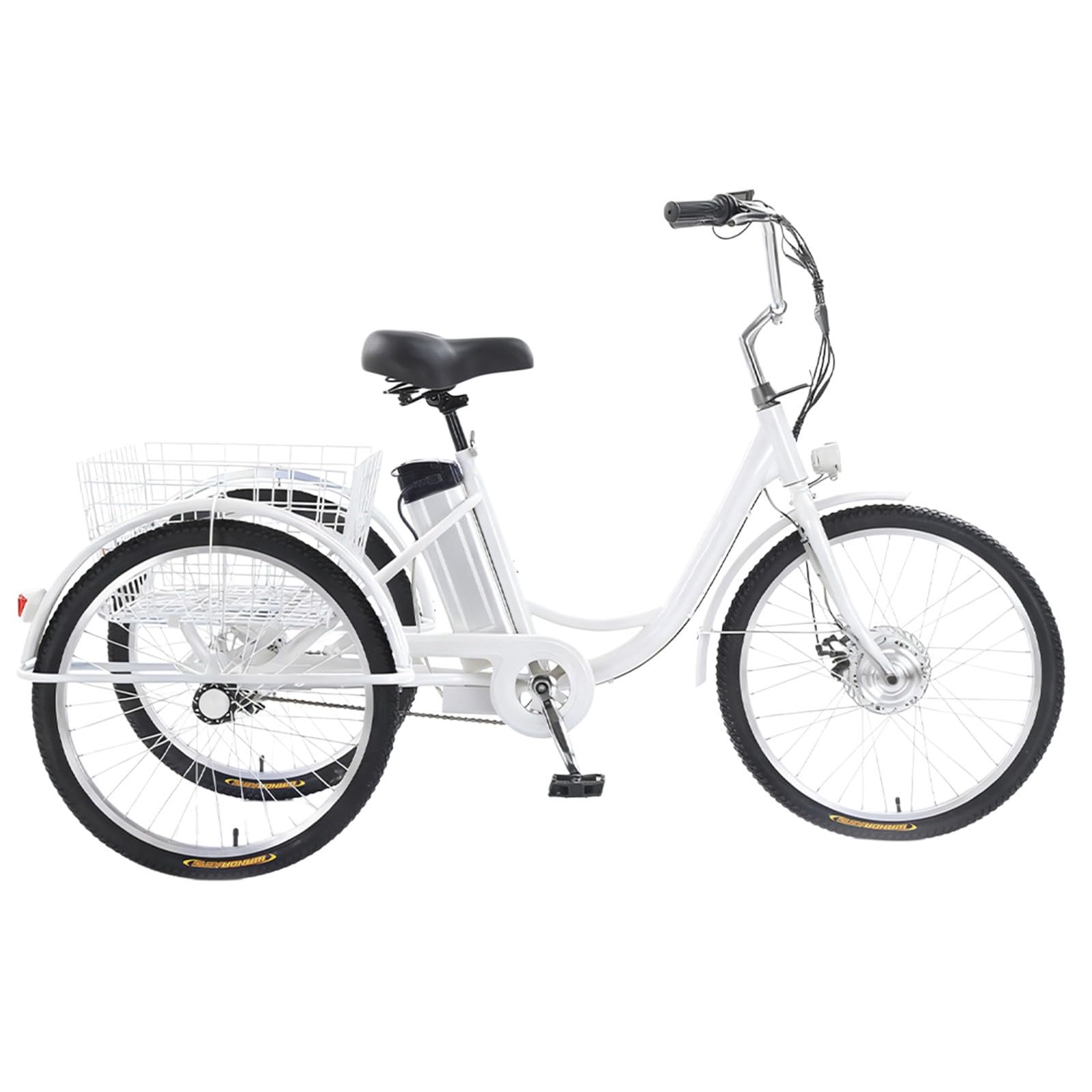 Triciclo elettrico a 3 ruote per adulti, blu | Per gli spostamenti quotidiani