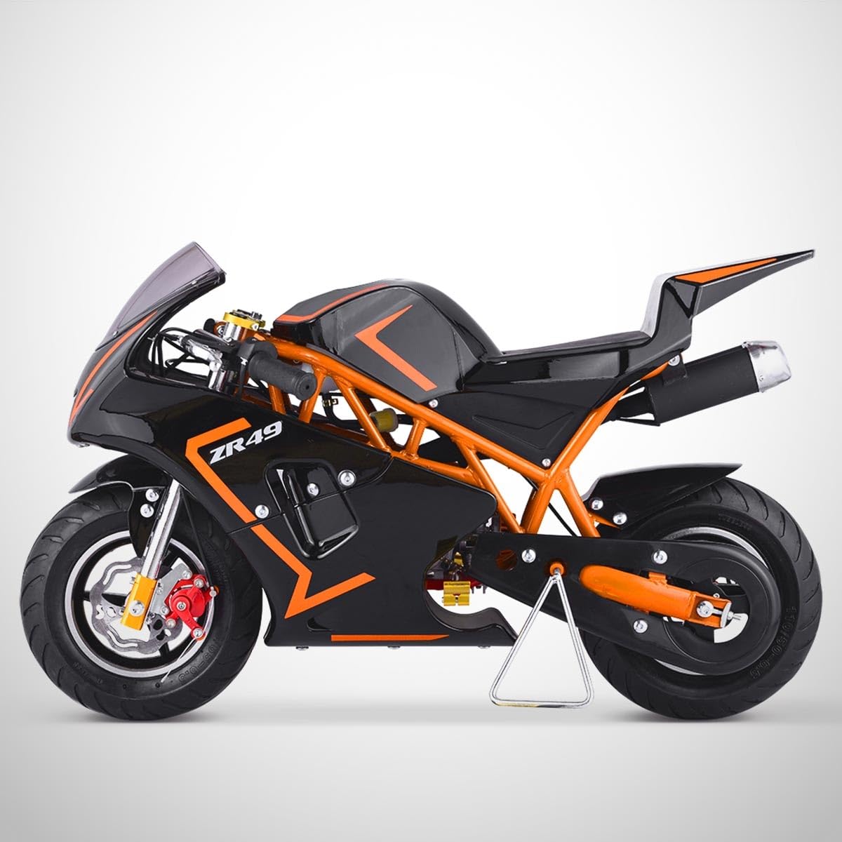 Pocket Course ZRX 49 / Mini Moto Enfant 50cc / Édition 2025 / Orange