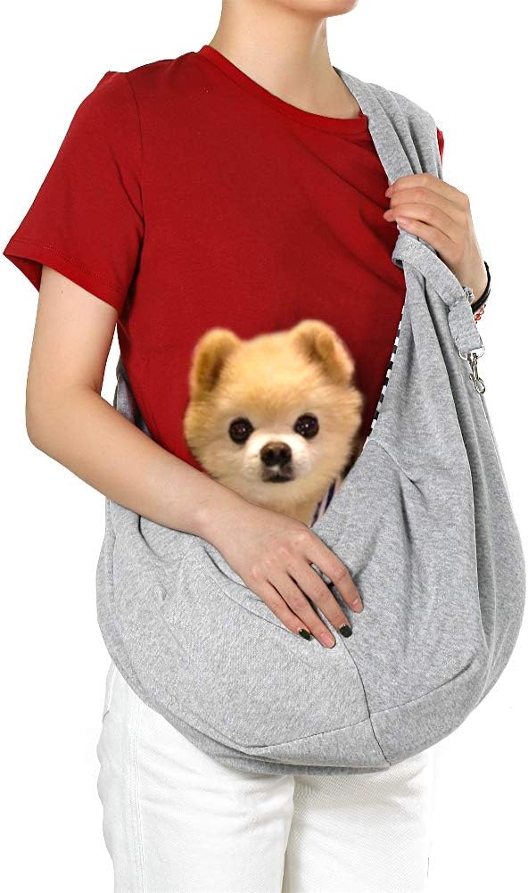 heewee Dog Sling Carrier Pet Sling for Small Dogs Cats Puppy and Animals up to 10 Lbs, Comfortable Dog Travel Shoulder Bag, Hands Free,…