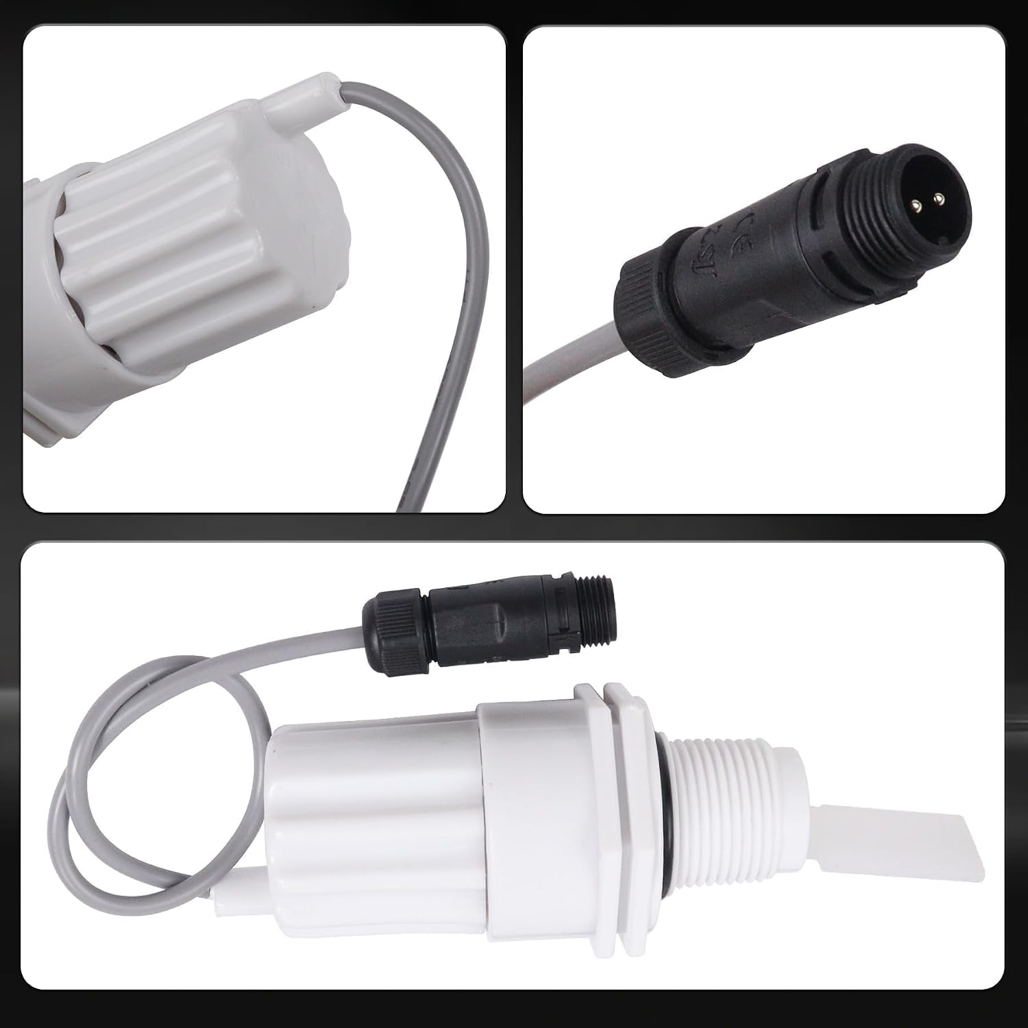 GNR00003 Flow Switch with Round Connector Compatible with Saltron Reliant Saltwater Chlorine Generator for Solaxx Chlorine Generator