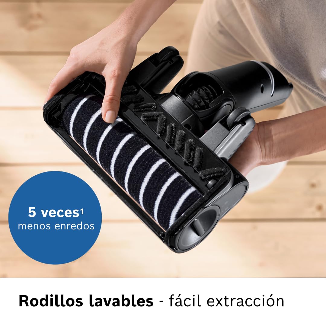 Bosch - Cepillo Suave para Suelos Duros, Luz LED, Compatible con Unlimited 10 y 9, Negro, BHZUNGHF