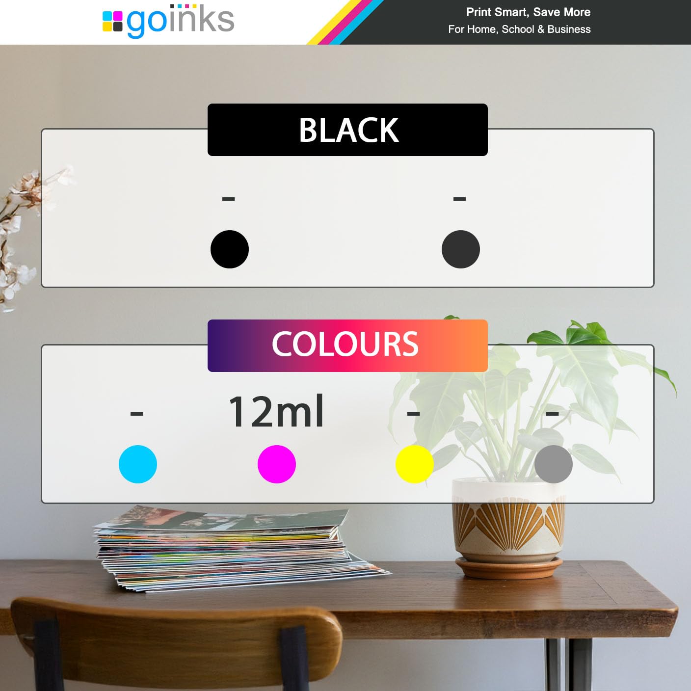 4 Go Inks Magenta Ink Cartridges To Repalce Canon CLI-551M High