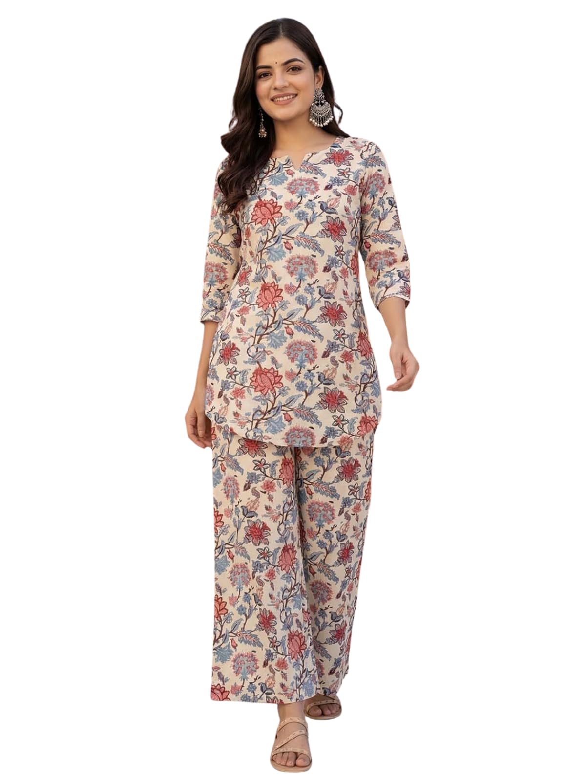 Leriya Fashion Conjuntos de coord para mujer elegantes | Conjuntos kurta para mujer | Traje de fiesta formal de oficina y aspecto casual | Últimas coordenadas de Western Fusion