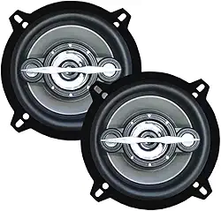 Par de Alto Falantes 5" Polegadas Quadriaxial LS5 200W 4Ohms na cor Preta Leson - 2LSNE0050