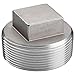 3/4" 304 Stainless Steel Plug, MNPT, Class 150, 300 PSI