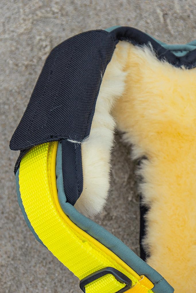 BUMER Lammfell Adapter für Y-Geschirre, passend für alle gängigen Y-Hundegeschirre (L)