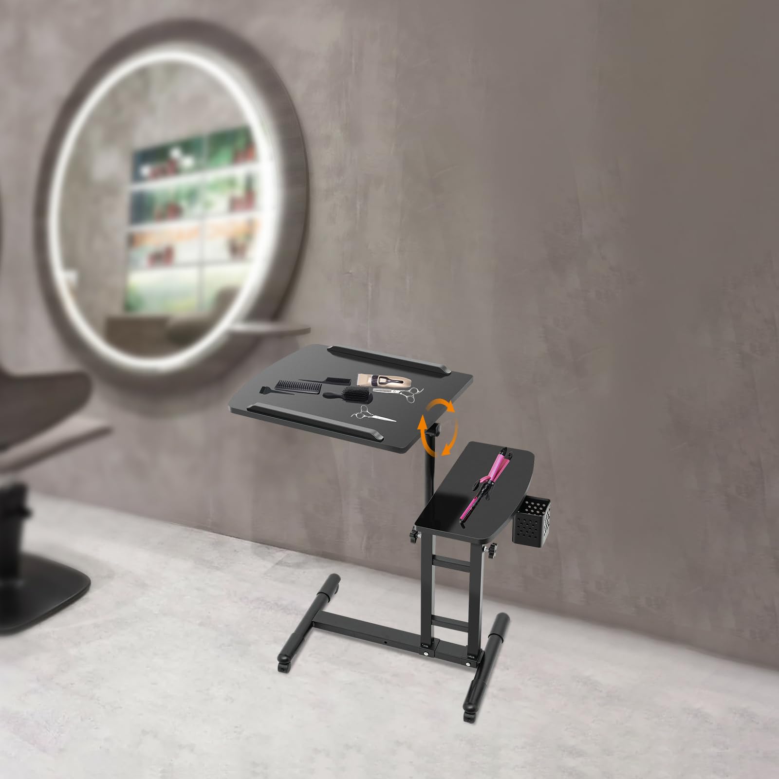 Estación de trabajo de tatuajes, altura ajustable, estación de trabajo vertical, mesa de escritorio, estación de trabajo portátil, desmontable, para tatuajes, belleza, masaje, pedicura, salón de